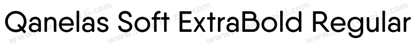 Qanelas Soft ExtraBold Regular字体转换